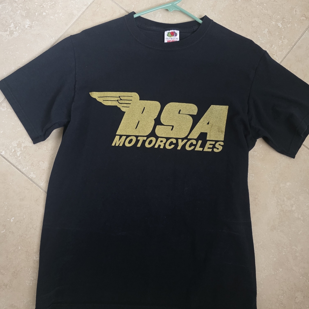 BSA Motorcycle Tee Shirt Fruit Of The Loom